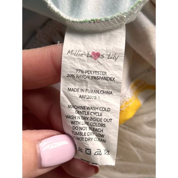 Millie Loves Lily Girls Unicorn Print Spring A-Line Dress Multicolor Size Small - Picture 8 of 9